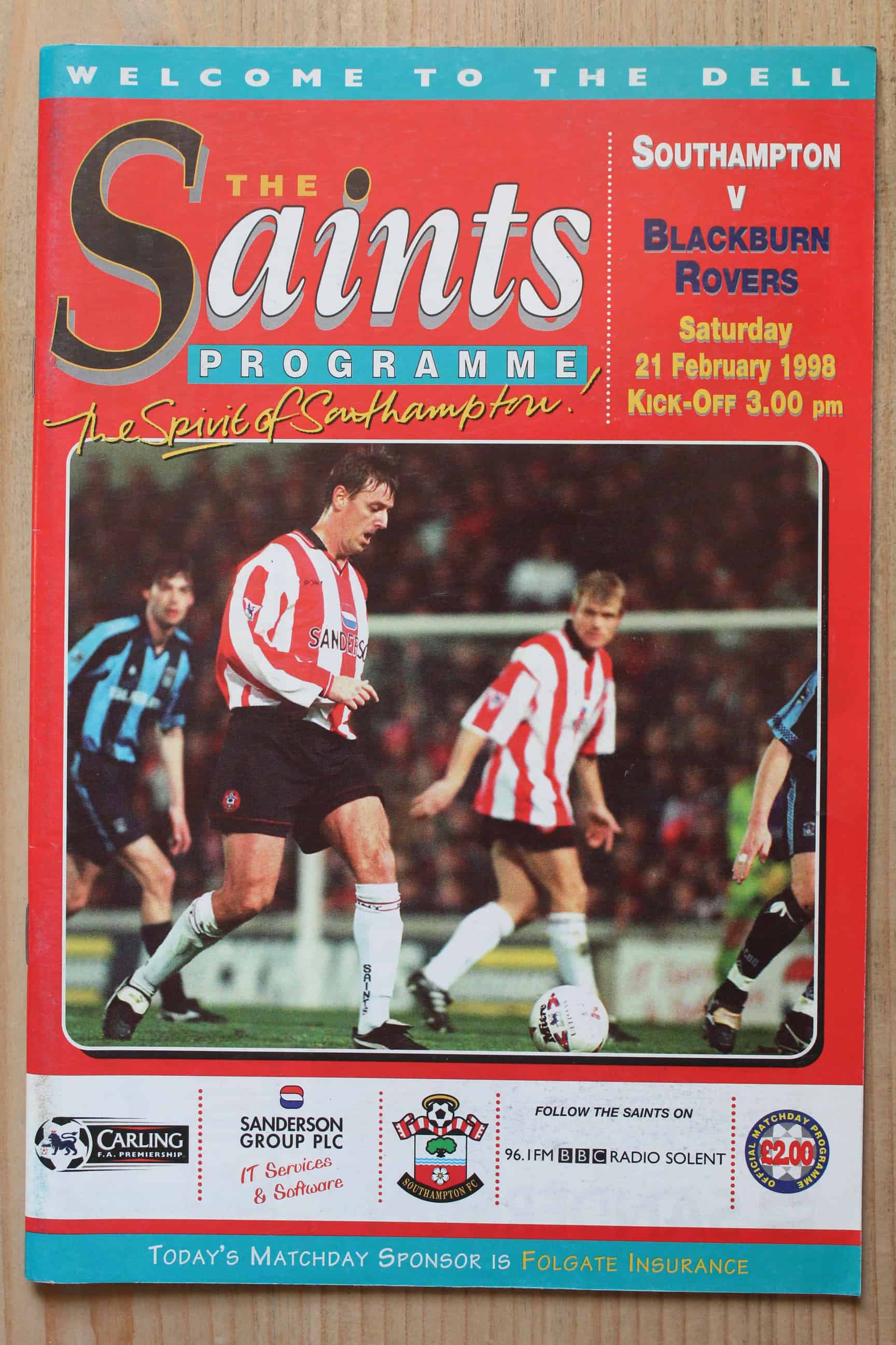 Southampton FC v Blackburn Rovers FC